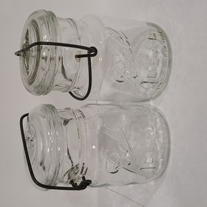 Lot of 2 Vintage Ball Ideal Pint Mason Jar